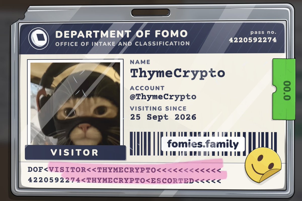 ThymeCrypto's tweet photo. Just created my work card on @FomiesNFT , Looks sick
Create yours: https://t.co/R19PUe8lNy
#Fomies https://t.co/3gqAuTvkJj