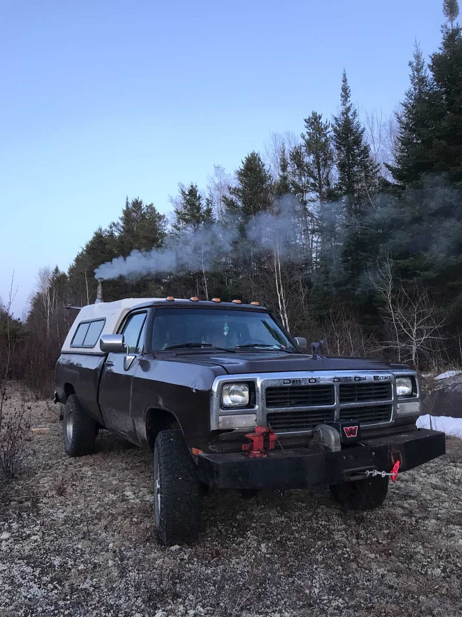 MauricioBao8's tweet photo. If you’re not running a wood stove in your bed like @owen_macleod, are you even camping? Stickers, hoodies, and more are available in the bio. https://t.co/QhN3ZVd09m