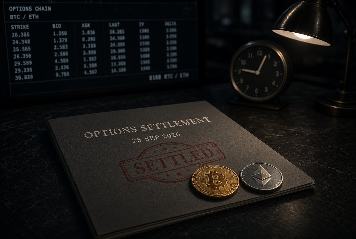 BTC_strategy's tweet photo. 近 180 亿美元 BTC—ETH 期权，今天交卷。

到期前，多空都能讲故事。
到期后，留下来的钱才算观点。

市场从不缺分析师，缺的是结算以后还敢签字的人。

bitcoin:native ethereum:native https://t.co/hwh4nD3dJz