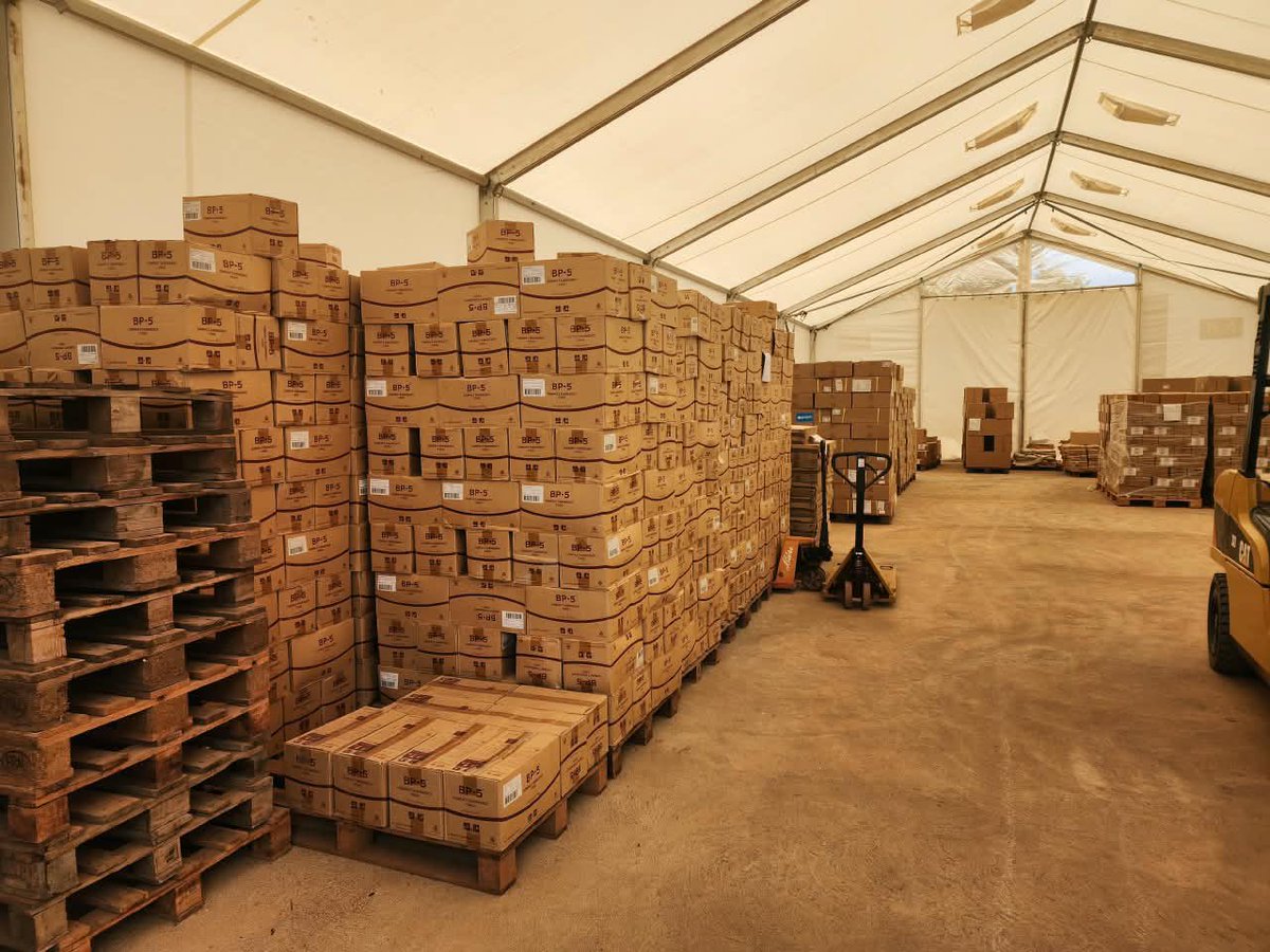 unicefssudan's tweet photo. Safer storage, better access. Our team visited warehouses in Rumbek &amp;Wau  undergoing renovation to improve the storage of health &amp;nutrition supplies.The upgraded facilities will help prevent leakages, keep essential supplies safer, &amp; ensure better access of the items needed . https://t.co/fBmkcGtmM9