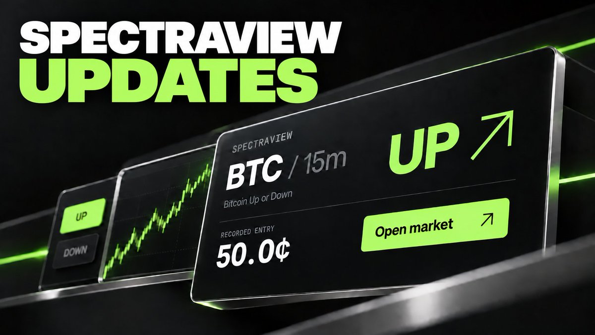 spectraview_io's tweet photo. Markets move fast. Your terminal should move faster.

The workweek is ending, but SpectraView keeps moving.

This week we focused on what matters most during every trade:

> Faster price updates
> Faster charts
> Faster order display
> Smoother Terminal performance
> Small bugs fixed

Speed matters - so we made the entire trading experience sharper.

We want your feedback. What should we improve or add next?

Try the SpectraView Terminal now and drop your ideas below.