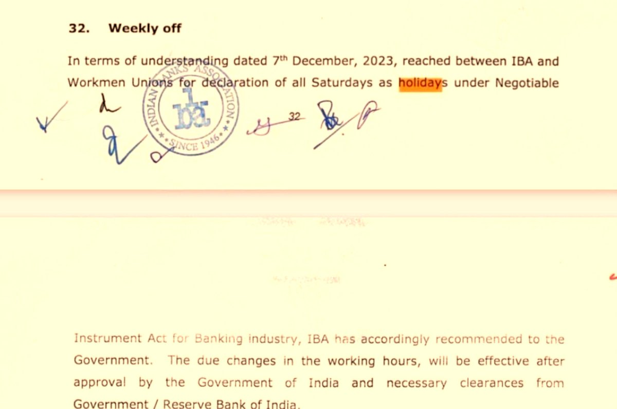 PSBPunch's tweet photo. When schemes and targets need pushing👇
✔️PSBs are government machinery!
When #5daysbanking is demanded👇
✔️We never owned, never agreed, never discussed.
The IBA recommendation with extended daily working hours is documented in the 12th BPS and pending with DFS.
Anonymous FinMin sources right before a strike won’t erase signed bipartite records.
Stand united. ✊
@Meghnamittal23 @moneycontrolcom