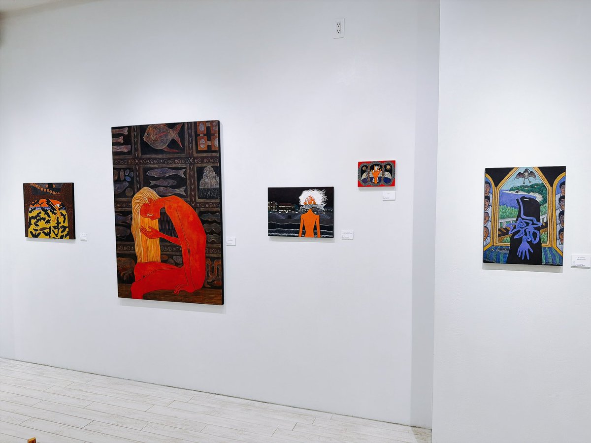 unekomi's tweet photo. 2人展　HORIZON
つり河　なか

2026年9月25日（金）〜30日（水）
新宿眼科画廊

岩絵具の作品は直接見るに限ります。 https://t.co/C1YQyIS9EE