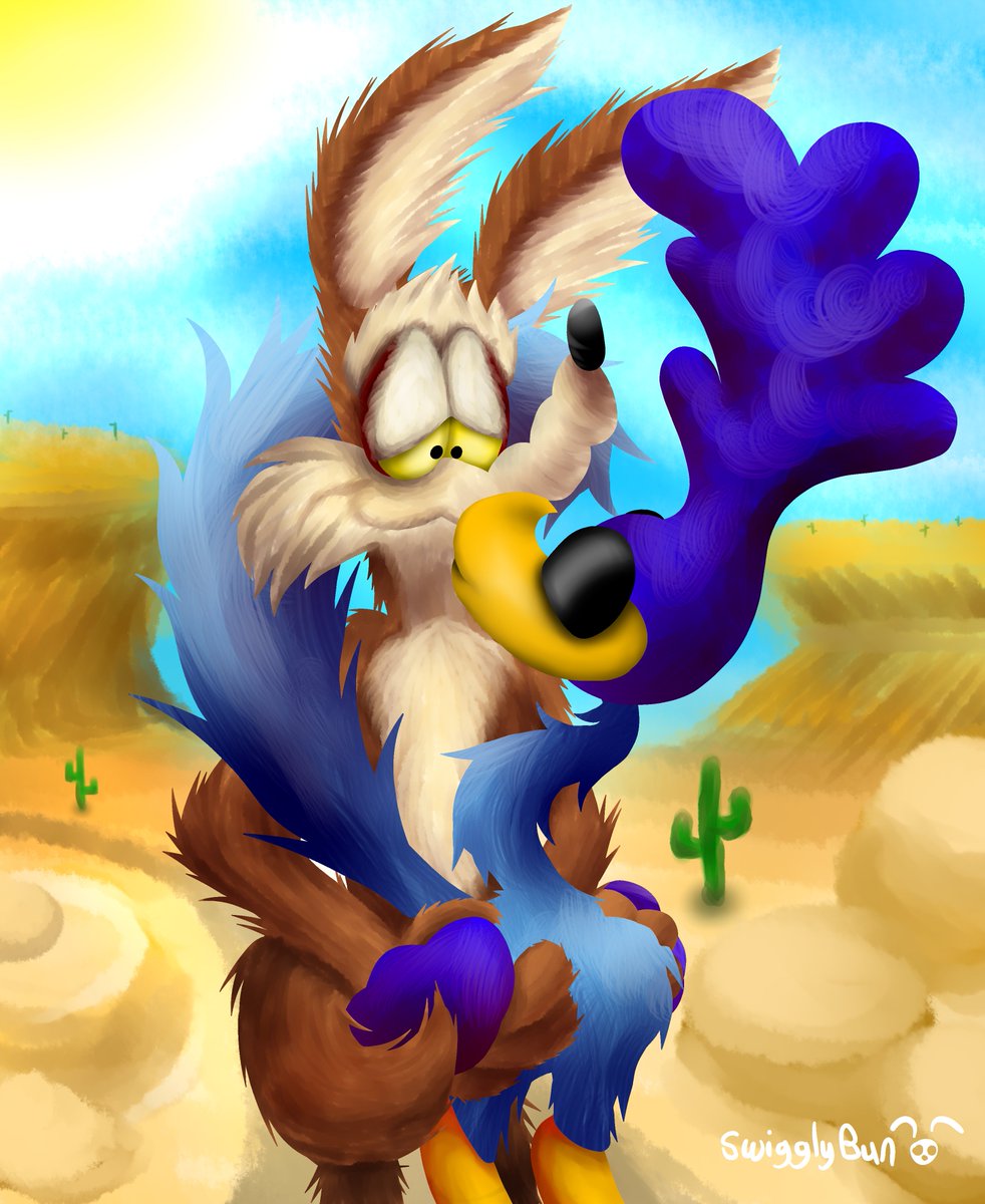 swagbun123's tweet photo. Wile e coyote and road runner settle things with a good hug :D
#wilerunner #wileroad #looneytunes #fanart https://t.co/SnhlZXWH8O