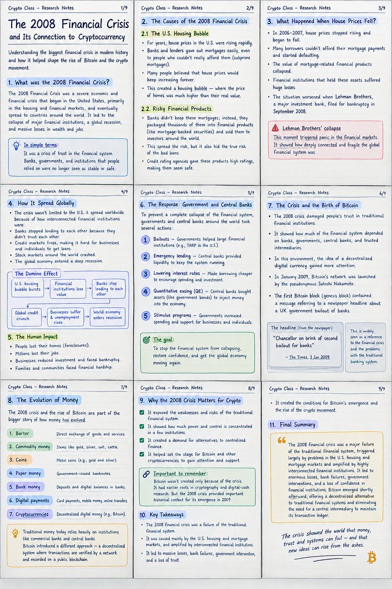 0xneiri's tweet photo. #CryptoWithShola @itsSh0la this is my assignment 

The 2008 Financial Crisis was a major financial and economic crisis that originated largely in the U.S. housing and mortgage markets before spreading through the interconnected global financial system. https://t.co/2NINwY1uVh