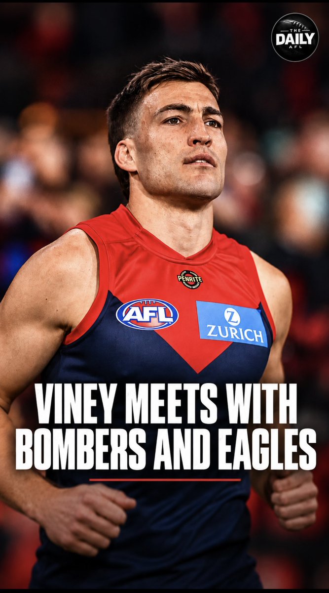 thedaily___'s tweet photo. JACK VINEY WEIGHS UP HIS FUTURE

Melbourne star Jack Viney has reportedly met with both Essendon and West Coast as he considers his future beyond the Demons.

Where should Viney play in 2027? 

#AFL #AFLTrades #JackViney #MelbourneDemons https://t.co/IQ2tAiVgLf