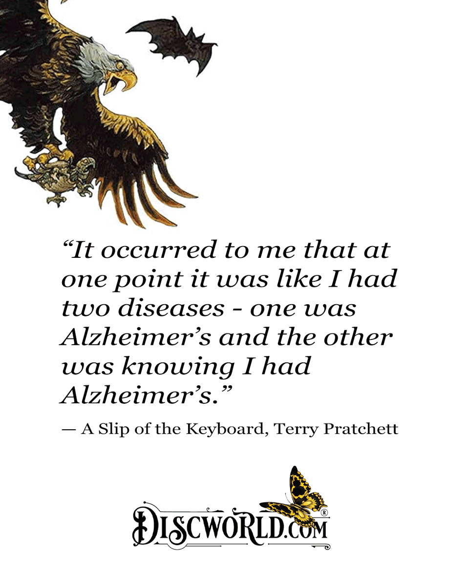 Discworld_com's tweet photo. #onthisday
Two books. Same date. Same unmistakable Terry.
On 25 September 1989, tiny nomes first discovered the Store wasn’t the whole world. Truckers, book one of the Bromeliad trilogy.  https://t.co/vu5BNR7Hf9
25 September 2014, in A Slip of the Keyboard, Terry collected the pieces where he spoke in his own words, including the ones about living with Alzheimer’s. 📚 https://t.co/4QHiaLGZE2

#TerryPratchett #Truckers #SirTerryPratchett #Discworld #DiscworldOfficial #DiscworldMerchandise #WorldAlzheimersDay
