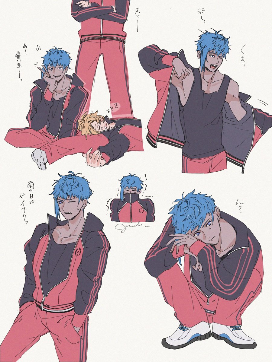 yudu_tokiir0's tweet photo. 内番はちょ詰め。
くだけた感じ描くの楽しい～ジャージ良。 https://t.co/ENLFicS8gV