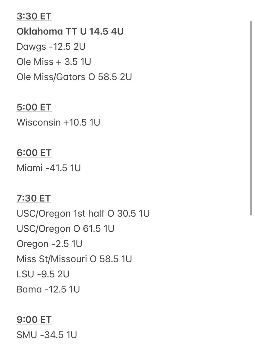 Hawl_SI's tweet photo. CFB Week 4 Picks Part 2

The bar tab needs to be paided for https://t.co/PGwr7eOBVh