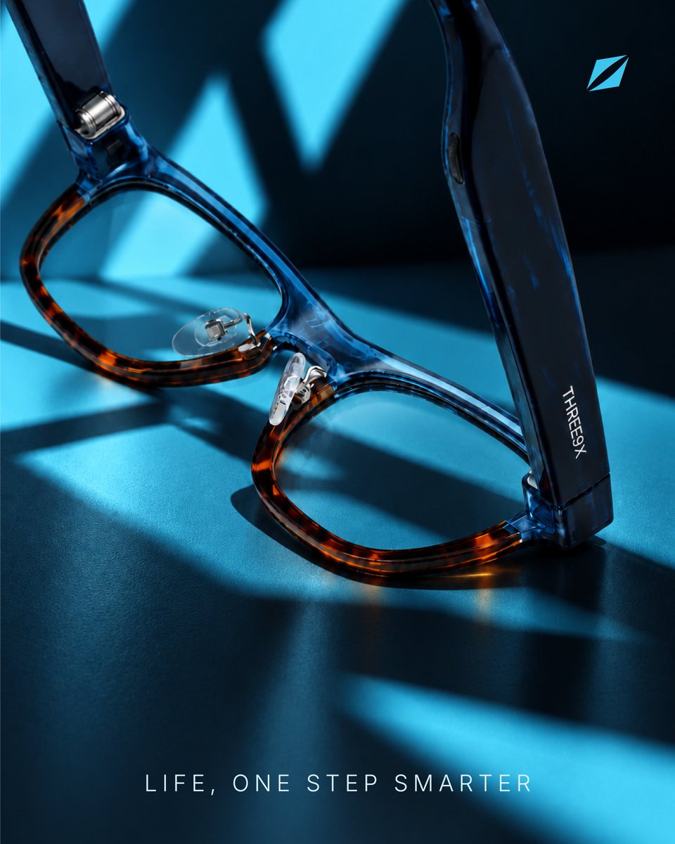 three9xtech's tweet photo. Looks good. Thinks smarter.
Yeah, your regular glasses might be getting nervous.

THREE9X — life, one step smarter.

#THREE9X #OneStepSmarter #SmartGlasses #AIGlasses #WearableTech https://t.co/qg5KMdnZHs
