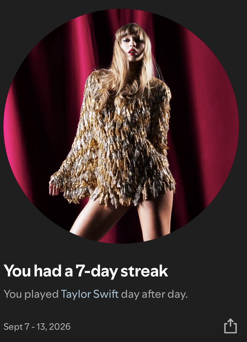 darthvders's tweet photo. i like that spotify finds a new way every week to tell me how much i listen to taylor swift https://t.co/qU673iWNn6