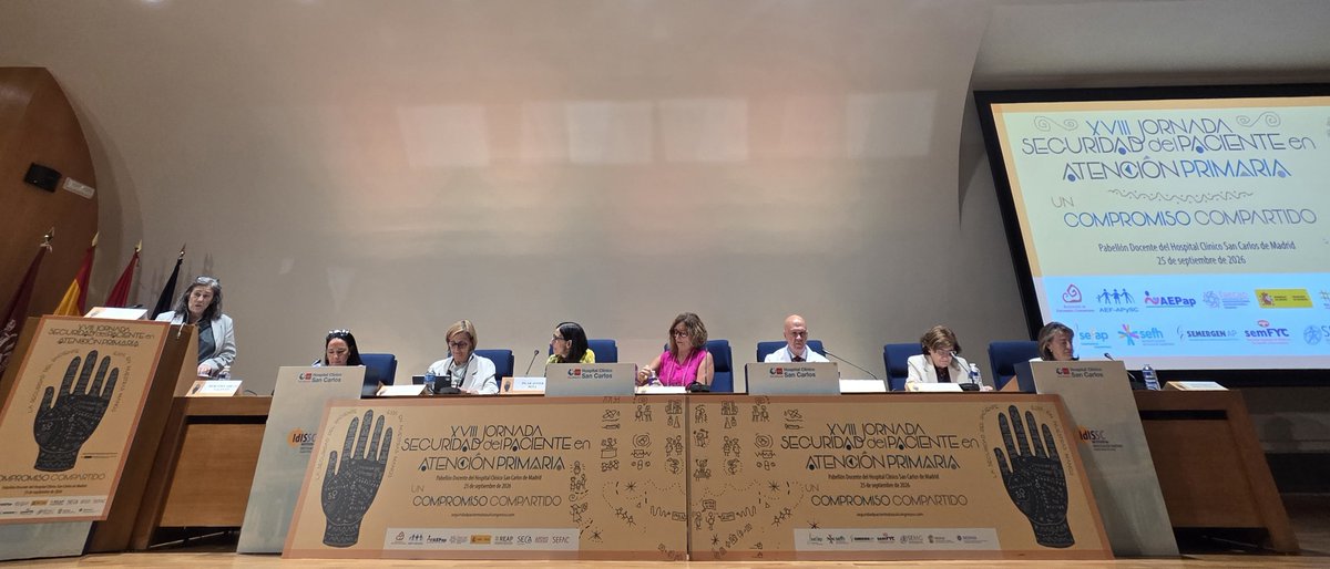 LourdesLuzon's tweet photo. Arranca la XVIII Jornada de Seguridad del Paciente en Atención Primaria https://t.co/mMHKv8qYC3