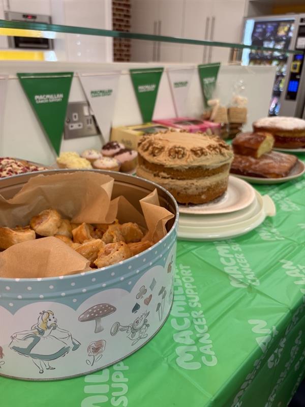 KeystonePF's tweet photo. We're supporting @macmillancancer Coffee Morning by hosting a bake sale in the office today. 💚

The team have really outdone themselves, we're spoilt for choice with plenty of bakes on offer! https://t.co/8K4RznLmQM