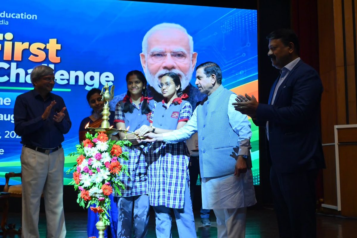 JoshiPralhad's tweet photo. Launched the website and registration portal for the Seva First Innovation Challenge at @iiscbangalore .

Addressed students, young innovators, faculty members, startups and industry representatives, highlighting the importance of connecting Seva with innovation to develop practical solutions to real-world challenges. Highlighted the Government’s efforts to build a strong innovation ecosystem through 10,000+ Atal Tinkering Labs, 17,300+ Institutions Innovation Councils and initiatives such as Smart India Hackathon.

Called upon startups and industry partners to mentor young innovators and help promising ideas move from prototypes to real-world solutions, advancing the vision of #ViksitBharat2047.