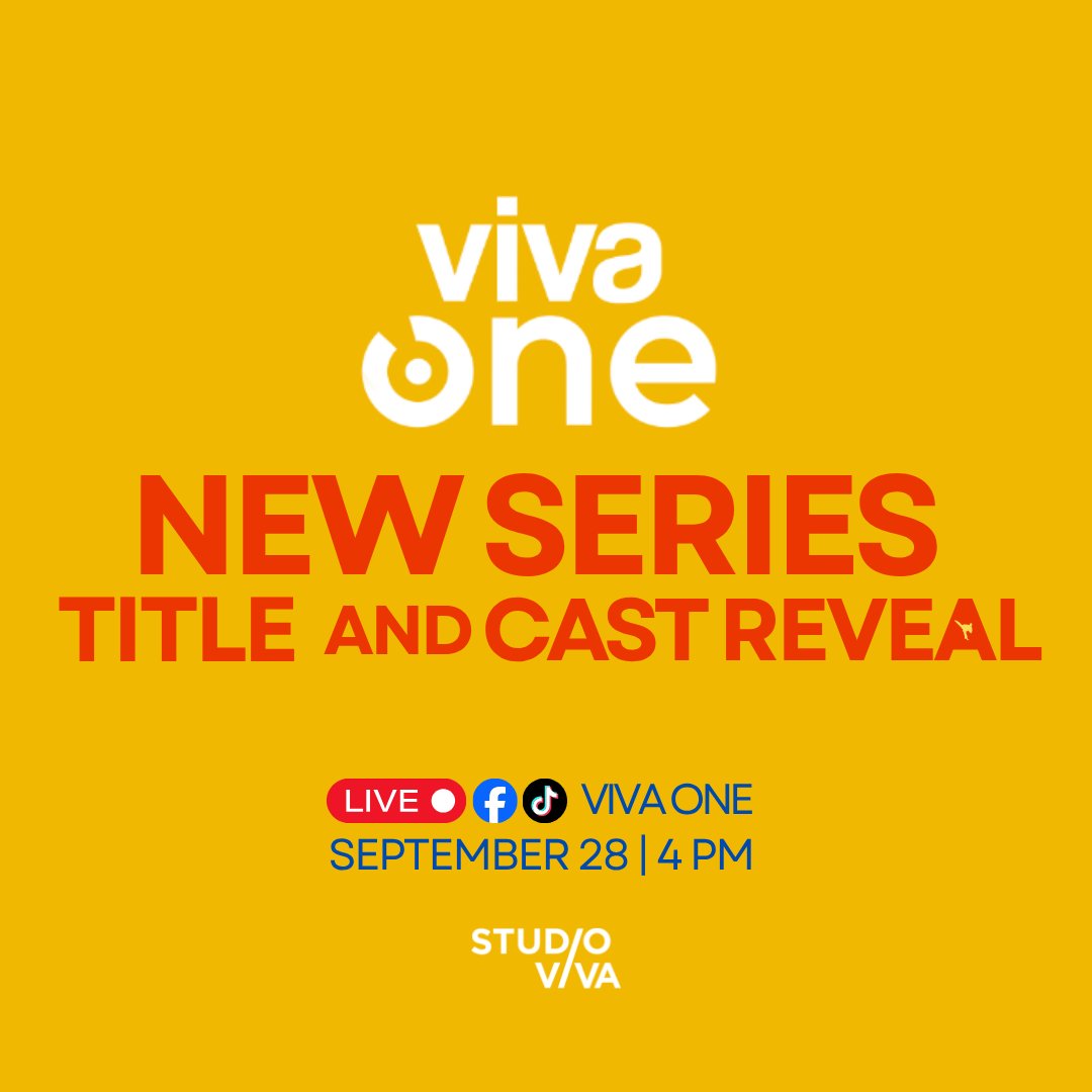 StudioVivaPH's tweet photo. The MOST AWAITED cast reveal and story conference of Viva One's First Ever Korean Series Adaptation! 🤩🫰

Catch the BIG ANNOUNCEMENT this SEPTEMBER 28 (4PM).

You can also watch it on Viva One's Facebook and TikTok account

#NewSeriesAlert
#BidaKaDito https://t.co/19y18ZkM2k