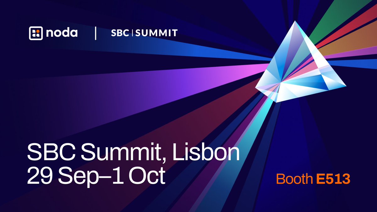 Nodapayments's tweet photo. Lisbon, here we come! 🇵🇹

Meet Noda at @SBCGAMINGNEWS #SBCSummit, Sept 29–Oct 1 at Feira Internacional de Lisboa. 

Scaling a gaming business? Let’s talk high-conversion open banking, intelligent routing and seamless payments across 26 European markets.

Find us at booth E513! https://t.co/vCtydnpt3Y