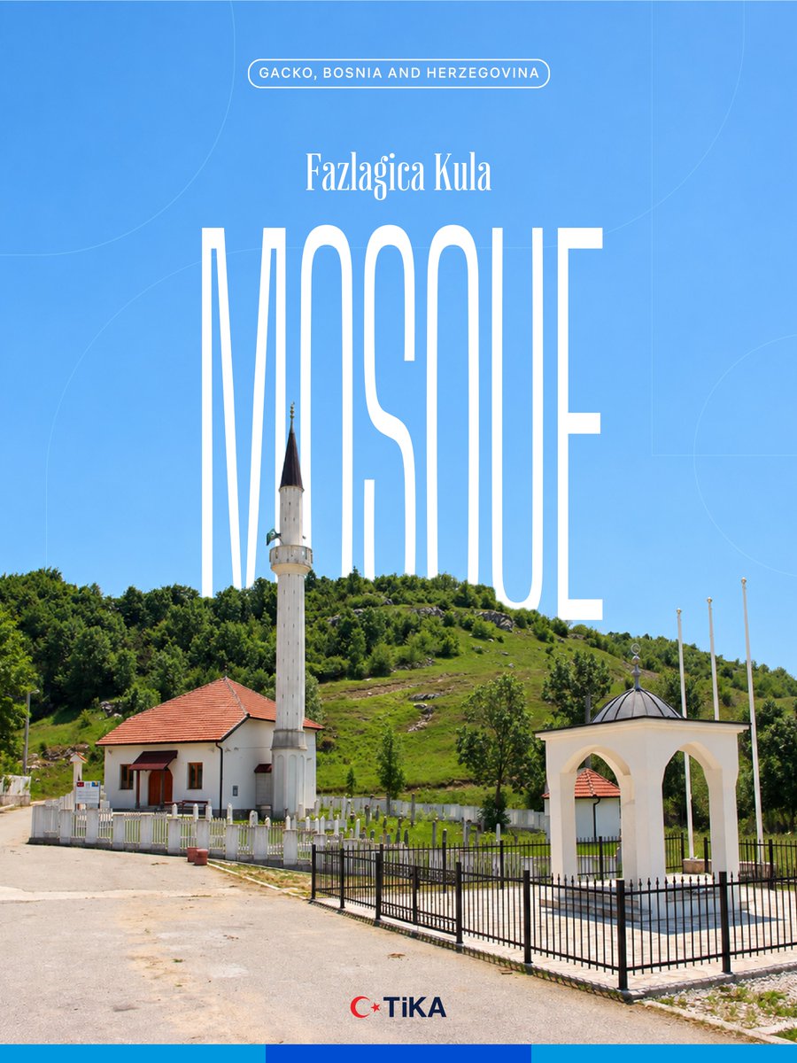 tika_eng's tweet photo. As TİKA, we continue to preserve our historical heritage and strengthen the bonds of friendship between Türkiye and the Balkans.

🇹🇷🇧🇦 In this context, the Fazlagiça Kula Mosque in Gacko, #BosniaandHerzegovina, which suffered extensive damage over the years due to conflicts and disasters, was restored by TİKA in 2009, preserving its original architectural character and bringing it back to life.