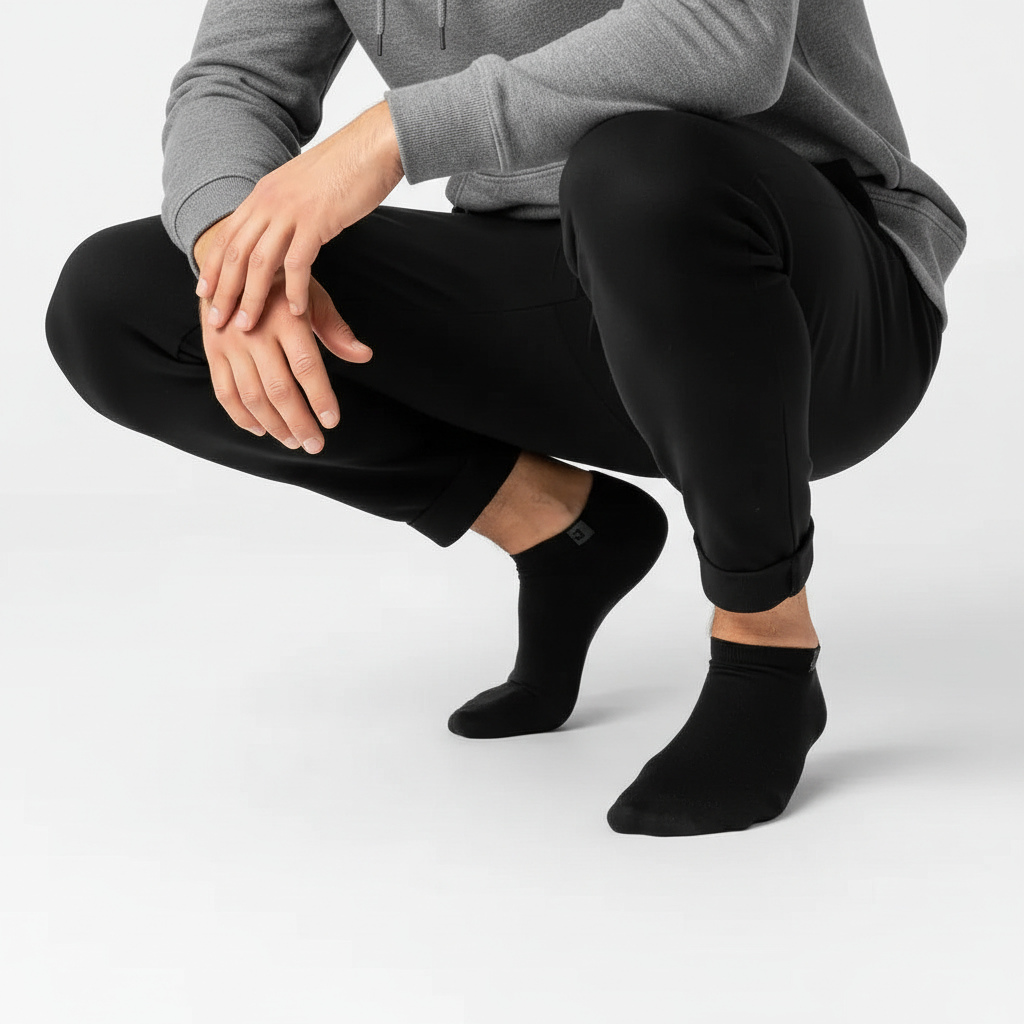 IngeborgMonq6j's tweet photo. Klassikeren, der aldrig svigter: 10 par sorte ankelstrømper i premium kvalitet med perfekt pasform og et minimalistisk look, der matcher alt. De små detaljer gør forskellen. https://t.co/QnncKcNujZ