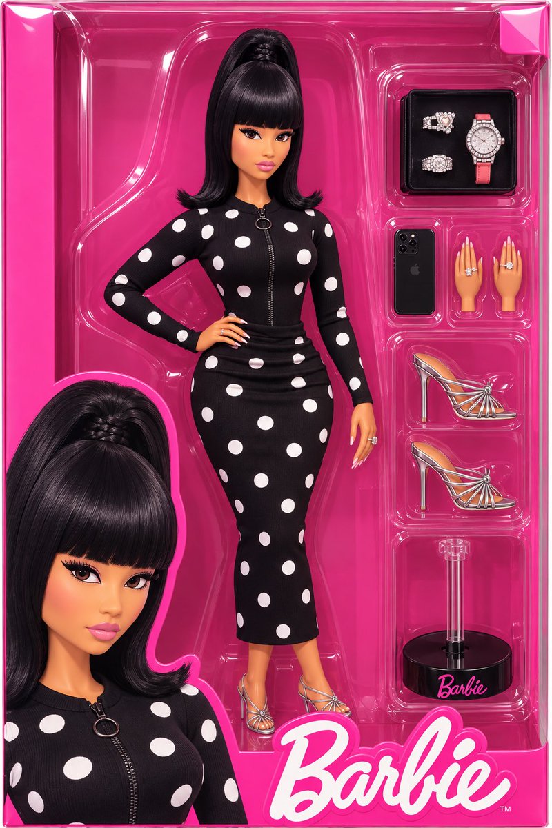 JAWAD_NM6's tweet photo. Polka Dot Barbie ⚪️⚫️ https://t.co/XTurr9y0D4
