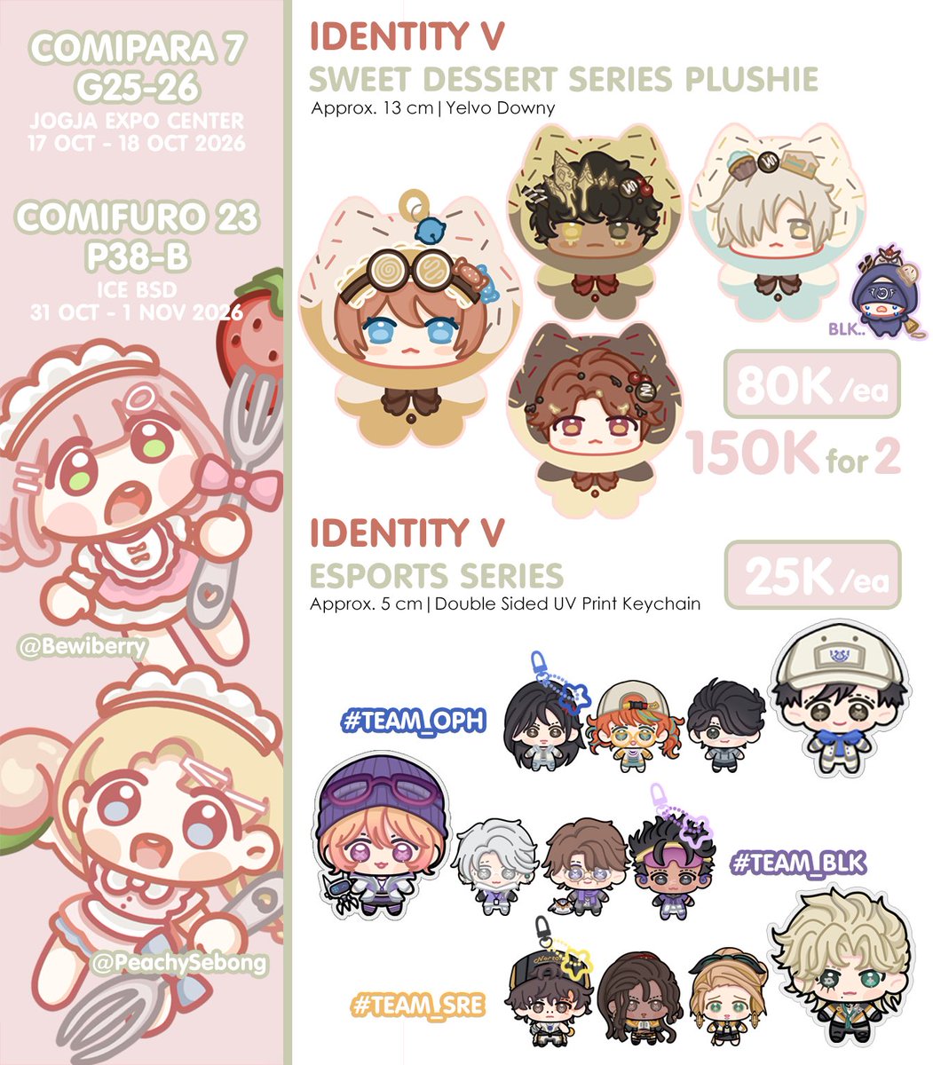 bewiberry's tweet photo. [💖&amp;🔁 are appreciated!] (1/3)
#COMIPARA7 #CF23 PO is open!

🗓️PO : 25 Sept - 10 Okt 2026
📦PICK-UP ONLY (both days)
📍COMIPARA (G25-26), COMIFURO (P-38B)
🍓GENSHIN, IDV, HEARTOPIA, CORTIS, SVT, TWS, ALD1
🔗 link below

(1/3)
#Comifuro #CF23Catalogue #Comipara7Catalogue https://t.co/gQGOC4fzvm