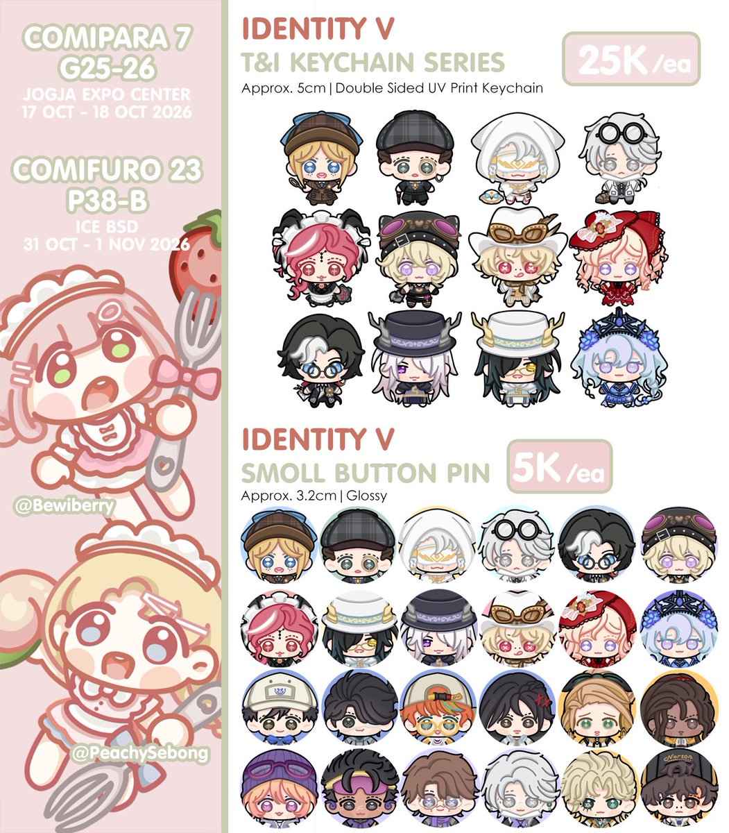 bewiberry's tweet photo. [💖&amp;🔁 are appreciated!] (1/3)
#COMIPARA7 #CF23 PO is open!

🗓️PO : 25 Sept - 10 Okt 2026
📦PICK-UP ONLY (both days)
📍COMIPARA (G25-26), COMIFURO (P-38B)
🍓GENSHIN, IDV, HEARTOPIA, CORTIS, SVT, TWS, ALD1
🔗 link below

(1/3)
#Comifuro #CF23Catalogue #Comipara7Catalogue https://t.co/gQGOC4fzvm
