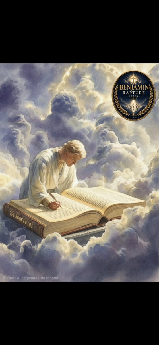 TheBelieverJC's tweet photo. "The book of life" 

Whoever is born again in Jesus Christ sees their name written in the Book of Life.

The eternal register: This is the book kept by God containing the names of people who have been saved by faith.

The new birth: Whoever accepts Jesus as Savior and repents receives eternal life and belongs to God's kingdom.

Biblical promise: In the biblical book of Revelation (for example, Revelation 3:5), Jesus promises that whoever overcomes, their name will certainly not be erased from the Book of Life.

Jesus says about this to His disciples in Luke 10:20: "Rejoice that your names are written in heaven."

Once your name is in the Book of Life, you can never lose it from there again.  If anyone is in Christ, he or she is a new creation. According to 2 Corinthians 5:17, the King James Version (KJV) reads: "Therefore if any man be in Christ, he is a new creature: old things are passed away; behold, all things are become new."