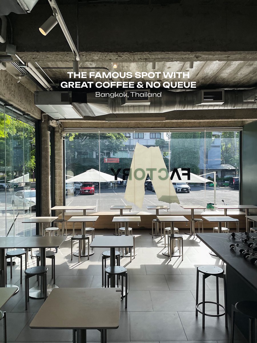 XiaoRodrig5q's tweet photo. Visited the Phaya Thai branch three years ago, and it quickly became one of my favorite coffee shops in Bangkok. Finally made it to their other branch—same warm service, great coffee, and beautiful ambiance. Worth the trip. https://t.co/QBIf9UjzKB