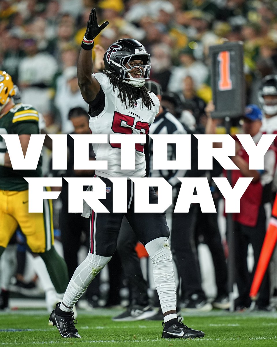 AtlantaFalcons's tweet photo. Y'all already know

Happy VICTORY Friday! https://t.co/LYgPoOfFn8
