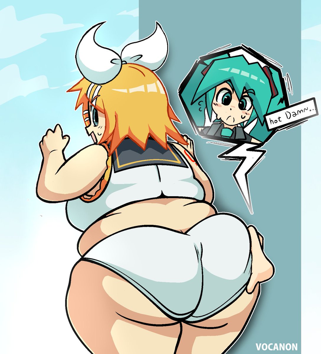 voca_anon's tweet photo. they just can't get enough of each other

(fat kagamine rin) https://t.co/JW0RWK0FZ6
