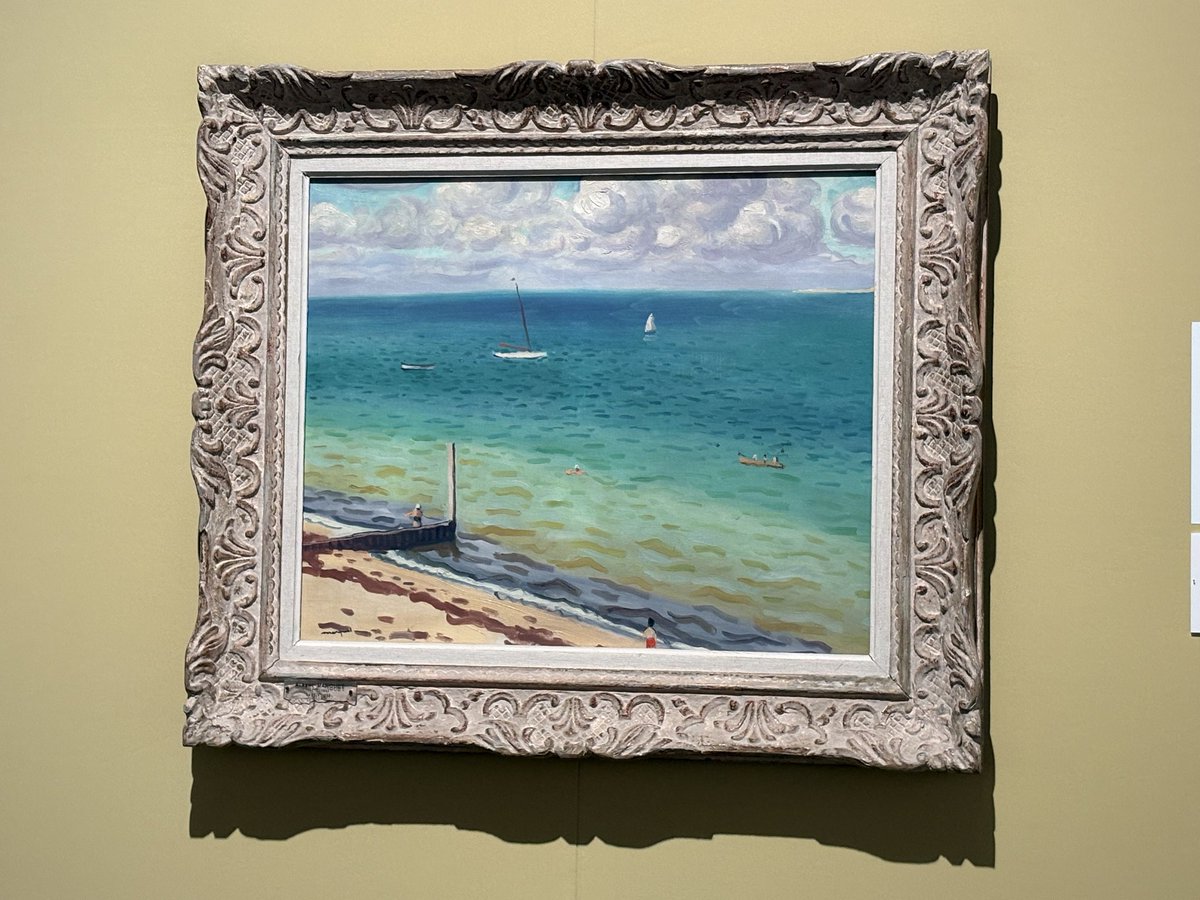 coturnixqoo's tweet photo. SOMPO美術館マルケ展へ。始まったばかりなのかもしれませんが、館内はゆったり自分のペースで回る事ができました。　なんて美しい空気感。パリの冬のドンヨリもマルケ・マジックでまるでその場に居る様なあの香りに感じられました。　同じ構図を並べて展示しており、見比べが楽しい→ https://t.co/nTMa9KwjJs