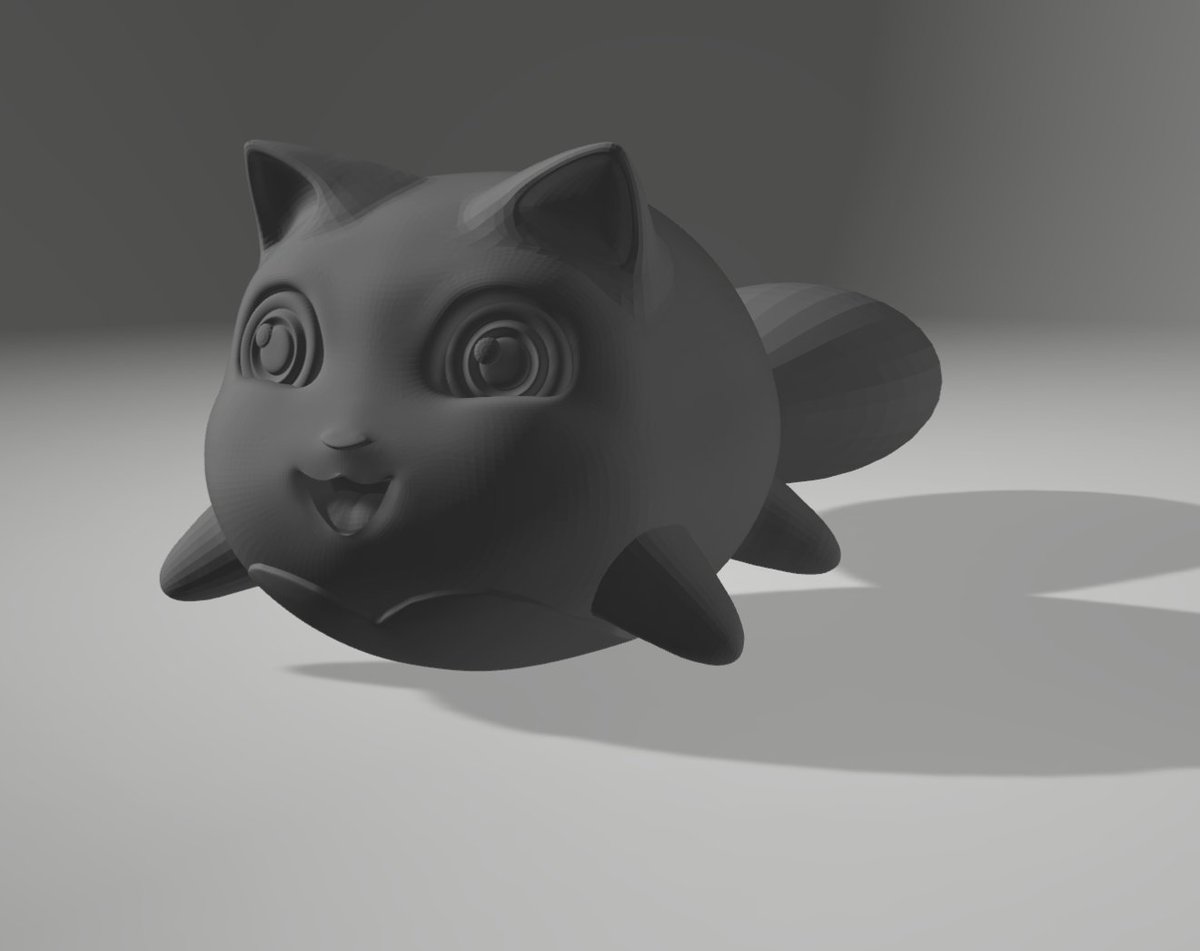 curse_de's tweet photo. Preview looks good so Now I just join the sepperate meshes into one. I at least wanted to share this here since the little Chatito of the silliest smartest littlest cat looks presentable #LulyArt
Just making some transitions smoother and the little guy is ready to be pritned! https://t.co/wHVeMEOOC5