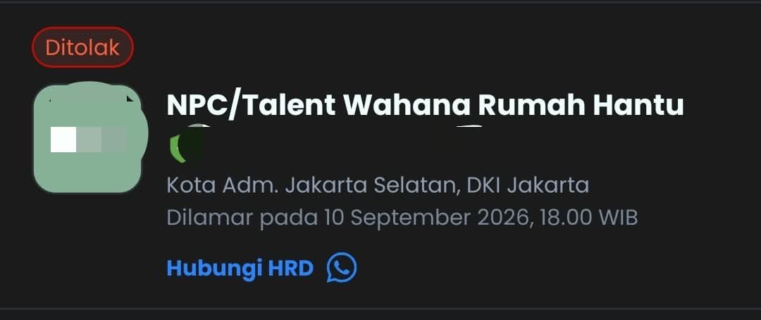 flllowiee's tweet photo. “Makannya kerja jan milih - milih” 

Meanwhile gw apply jd hantu aja ketolak : https://t.co/6jcMIZilTL
