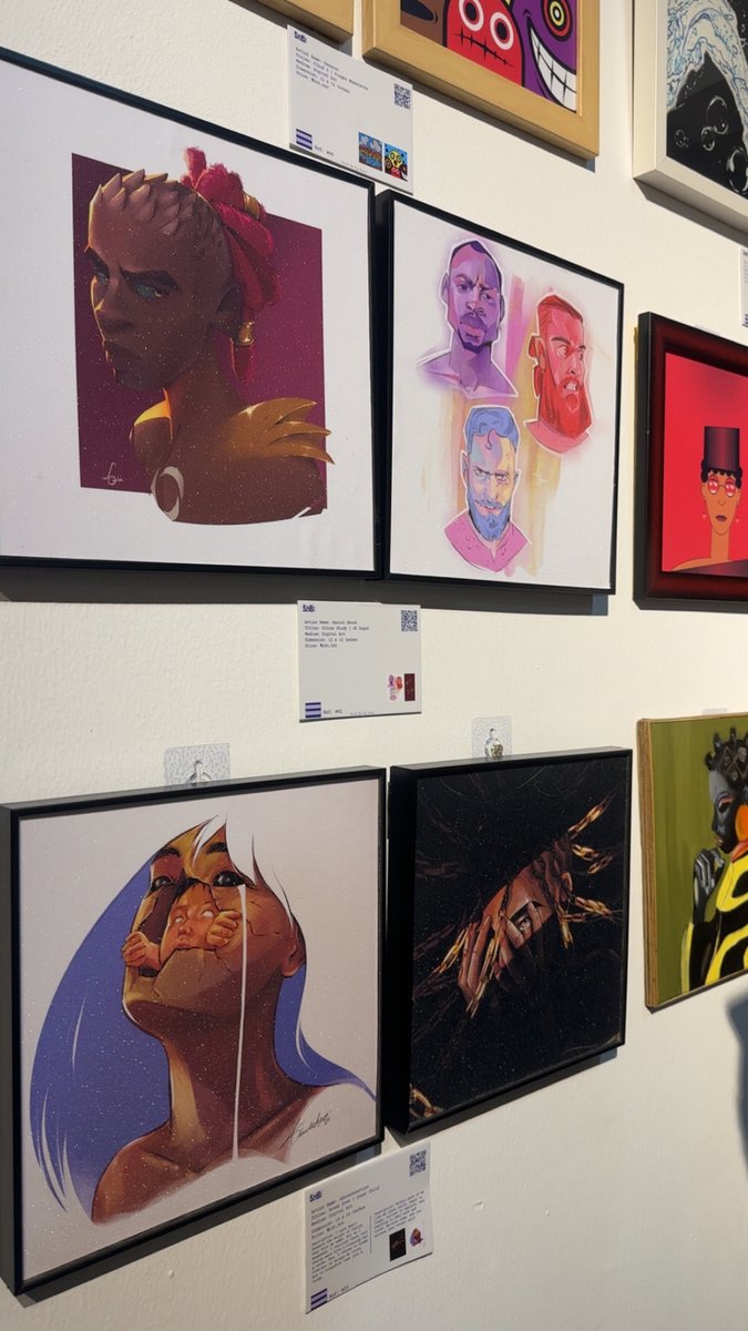 AduratheArtist's tweet photo. These artworks are still on showcase and waiting for a collector at HNL Greenhouse by SABI II

Each piece is going for #100,000. 🤩 https://t.co/1zNbl2PAnA