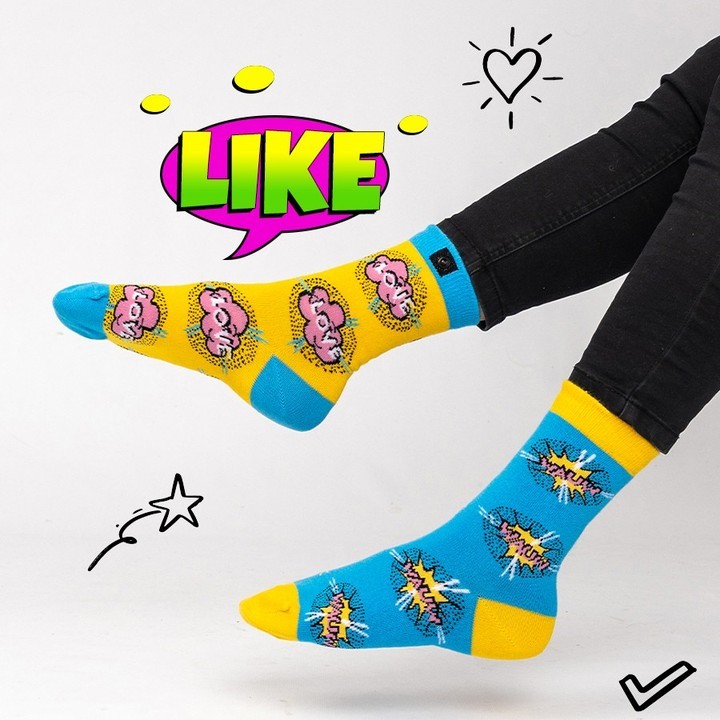 IngeborgMonq6j's tweet photo. Add personality to your sock collection with playful cartoon-text socks in sunny yellow or light blue, featuring “Love. ” Express your affection for life and spread love with every step. https://t.co/xAblJMTuGS
