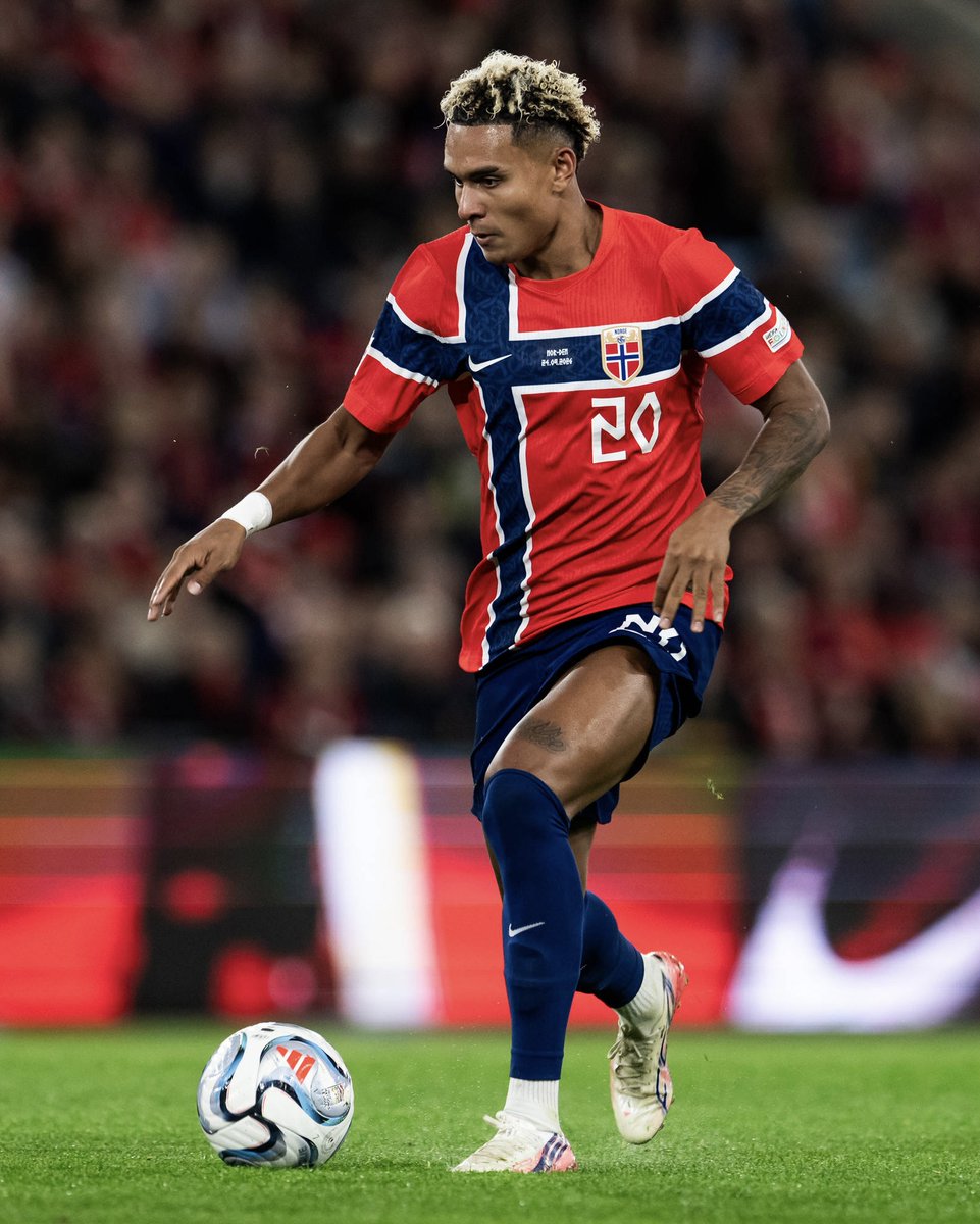 RBLeipzig's tweet photo. Diese Nusa x Haaland Connection 👀🔥

Antonio #Nusa legt auf, Erling #Haaland trifft – und Norwegen gewinnt gegen Dänemark 🇳🇴💪