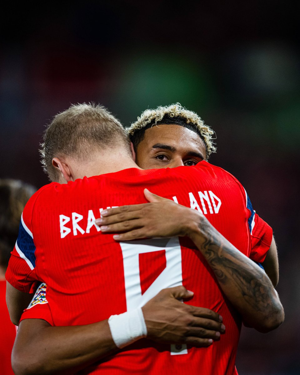 RBLeipzig's tweet photo. Diese Nusa x Haaland Connection 👀🔥

Antonio #Nusa legt auf, Erling #Haaland trifft – und Norwegen gewinnt gegen Dänemark 🇳🇴💪