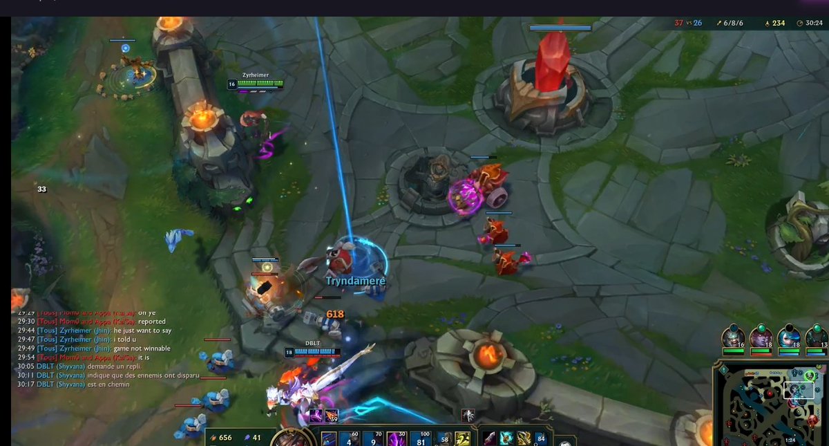 Kupoipo's tweet photo. @drewlevin Hi drew, why do we lose lp when we have someone who goes 0/13/1, spam chat, tp in base, and don't come to end the nexus ? https://t.co/nPhpBOEe8v