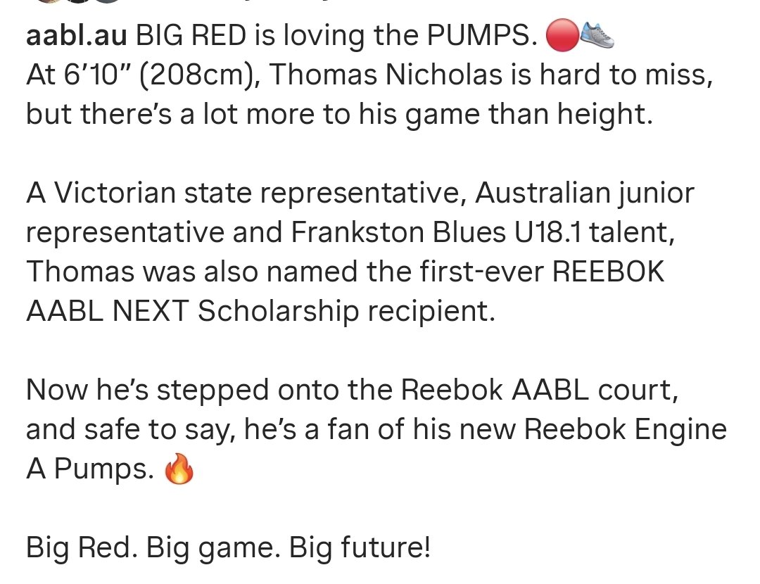 ThomasNich2009's tweet photo. Next up AABL #AABL #ReebokAABL #ReebokPumps https://t.co/gLOjZi6wZX