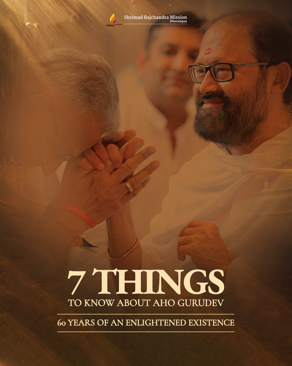 SRMDharampur's tweet photo. A celebration of six decades of devotion, inspiration and a legacy brought to life.

Devotees, from around the world have gathered in Mumbai for a landmark 2-day event. Here are 7 key highlights you need to know about the celebrations.

#AhoGurudev #ShrimadRajchandraMissionDharampur #SRMD