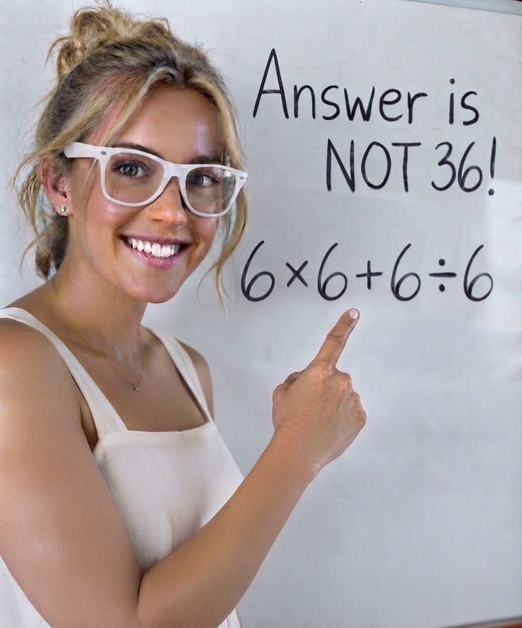 Bree0__'s tweet photo. Only sharp minds will spot why the answer isn’t 36! https://t.co/Pce1P3Gp6I