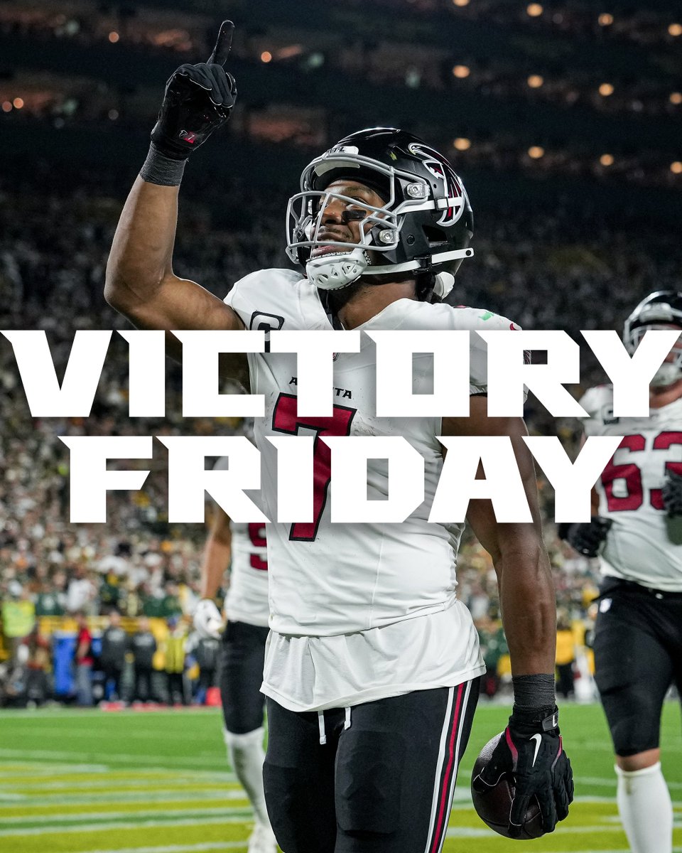 AtlantaFalcons's tweet photo. Y'all already know

Happy VICTORY Friday! https://t.co/LYgPoOfFn8
