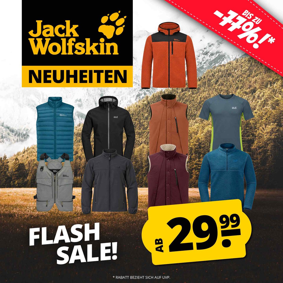 Sportspar's tweet photo. 🔥 NEUHEITEN FLASH SALE 😎

Ab 29,99 € statt 130 €, satte 77 % Rabatt 🤑

Jetzt sichern 👉 https://t.co/hFxMkuZ8pw https://t.co/lI5LqXD5ic