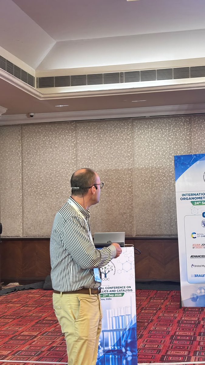 icoc_2026's tweet photo. 🔬✨Ideas, discoveries, and exciting chemistry come together at #ICOCIV2026! 🎤Prof. Daniel B. Werz is delivering an insightful Keynote Lecture, offering fascinating perspectives to the audience. https://t.co/4yhrvy5HhP