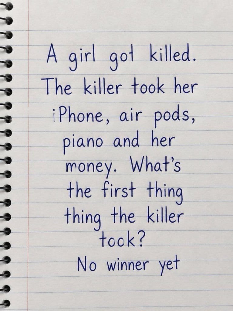 sila__2210's tweet photo. No hints..
Just pure logic..

Wgats your answer? https://t.co/856OMixGft