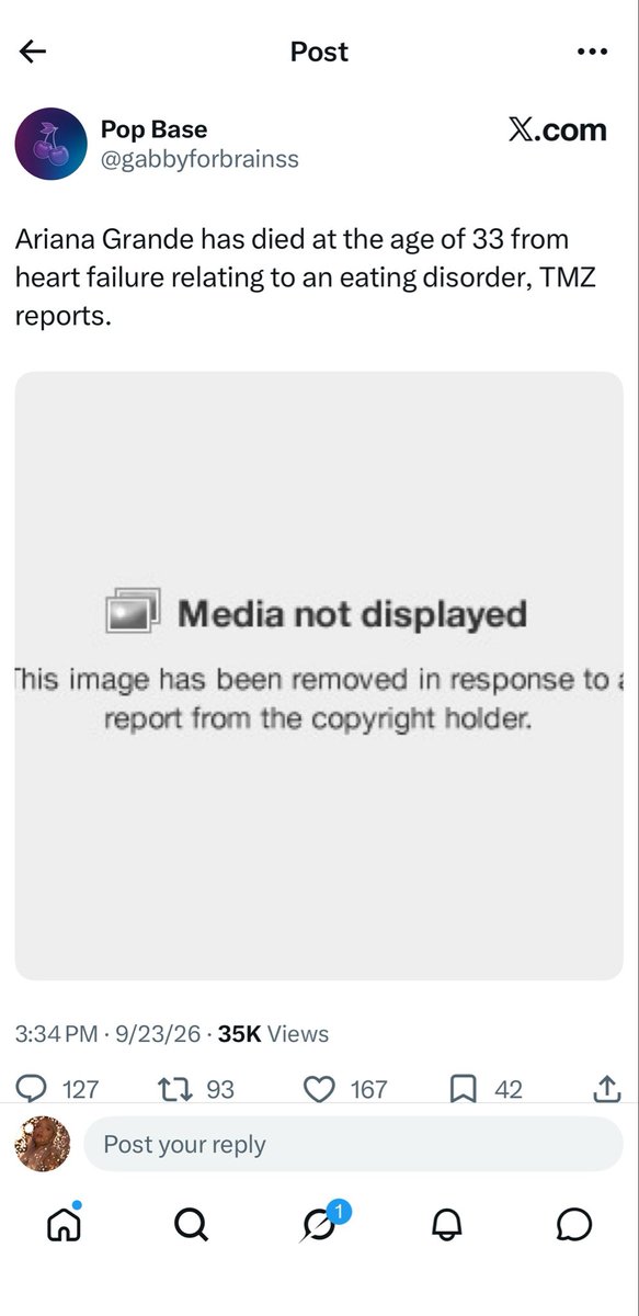 Pixelpupv2's tweet photo. @alrightside @TeamAriana They removed it 🤭 https://t.co/lUv1mw1CSv