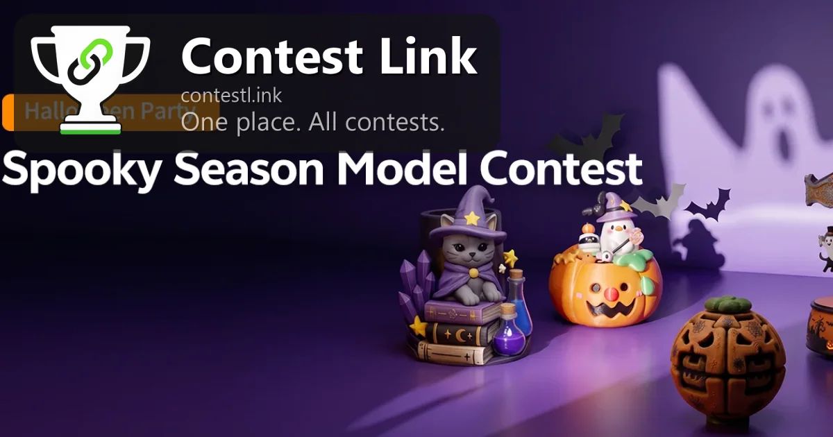 Contest_Link's tweet photo. 🎃 Found on #MakeRoad, it's time to get spooky! 🕷️ The #HalloweenParty: 3D Design Contest is starting now! 🎉 You have 40 days left until 2026-11-02 09:00:00. Join the challenge and show off your 3D design skills! #ContestLink #Maker https://t.co/Y0jE2sWiIf https://t.co/rzDAgqIVxt