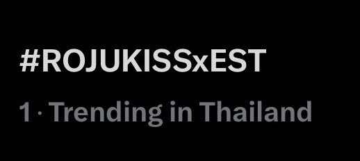 WE_TRENDE's tweet photo. TRENDING #1 in THAILAND 😍 

#ROJUKISSxEST #ROJUKISS #ROJUKISSPresenter https://t.co/c836Phnq3J