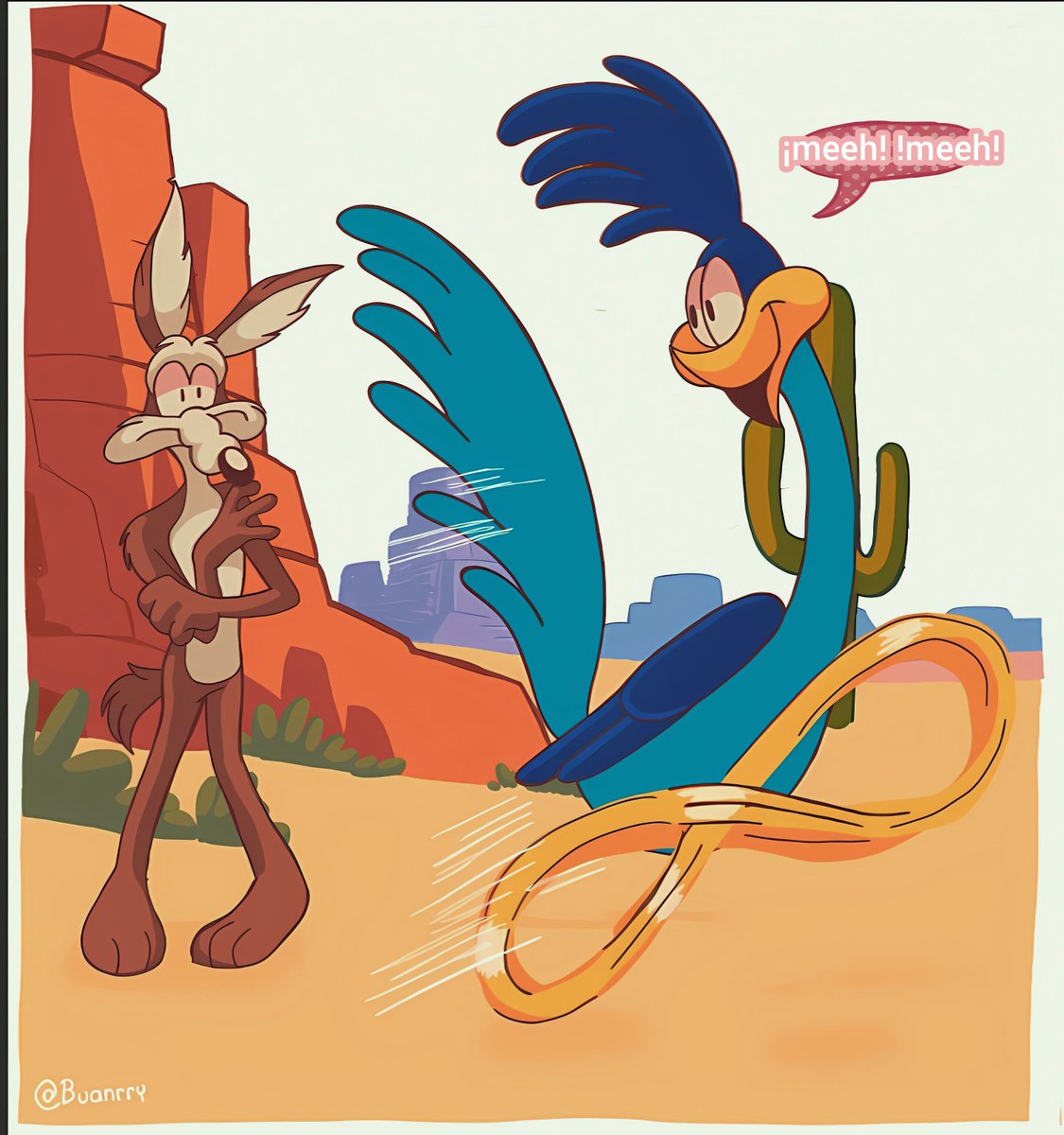 BVanrry's tweet photo. Hi, I wanted to make mini-comics about Wile E. Coyote and the Road Runner.
#wilecoyote #wileroad #looneytunes #coyotevsacme #fanart #fancomic #looneytunesfanart https://t.co/Vh6QozUW6J