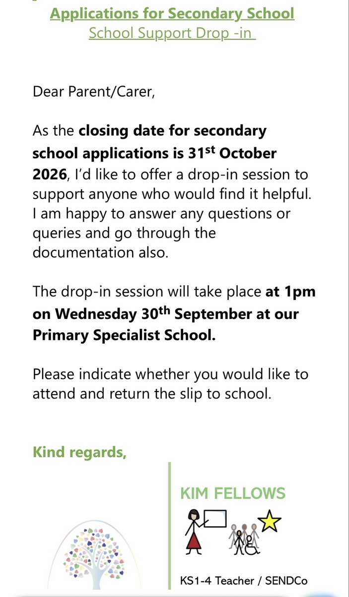 LindenCentreTF's tweet photo. This coming Wednesday, we are offering a drop-in session to support parents and carers with secondary school applications. 
Feel free to come along! https://t.co/xdhhjos5Nb