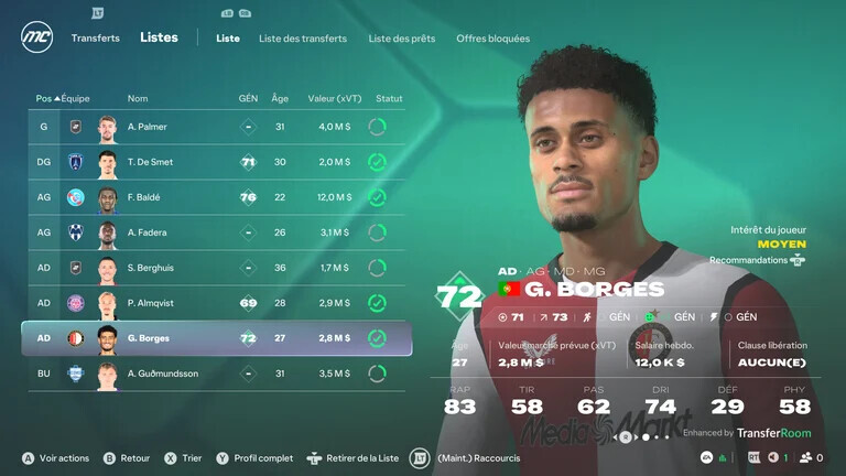 JVCom's tweet photo. Notre test de EA Sports FC 27 est dispo !

Points forts :
- Un gameplay qui récompense la vraie vision du football
- La fin de l’automatisation à outrance
- Les transferts en mode Carrière, beaucoup plus crédibles
- La fraîcheur et la convivialité du mode The Grounds

Points faibles :
- Une courbe d'apprentissage qui risque de déstabiliser les joueurs casu
- Des graphismes inchangés
- Moins d'aides en défense = plus de buts

La Note : 15/20